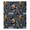 Golden Knightss OFFICIAL NHL & Disney's Mickey Mouse Character Hugger Pillow & Silk Touch Throw Set; 40" x 50"