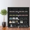 7 Tiers Portable Shoe Rack Closet Fabric Cover Shoe Storage Organizer Cabinet RT