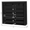 7 Tiers Portable Shoe Rack Closet Fabric Cover Shoe Storage Organizer Cabinet RT