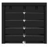 7 Tiers Portable Shoe Rack Closet Fabric Cover Shoe Storage Organizer Cabinet RT